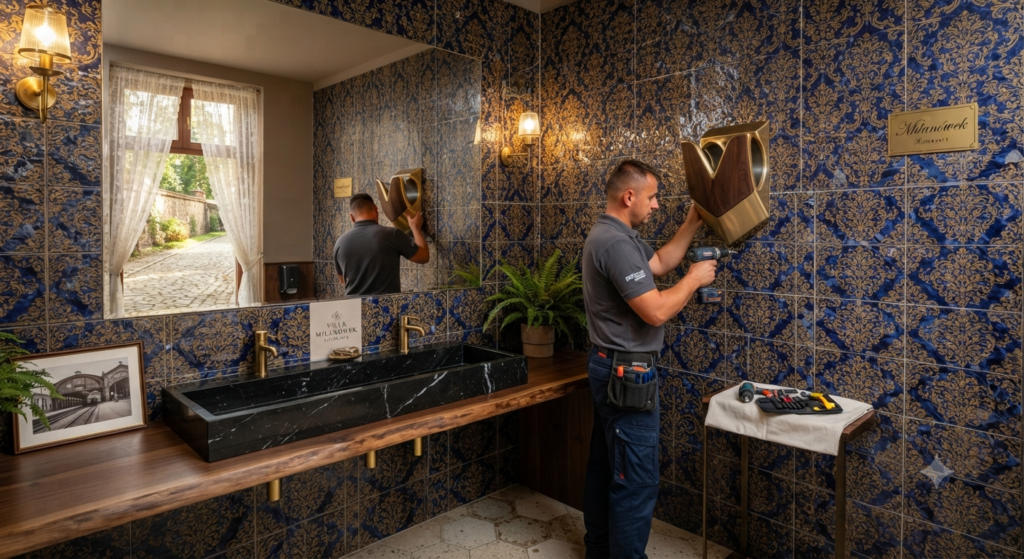 montaż suszarki do rąk Milanówek